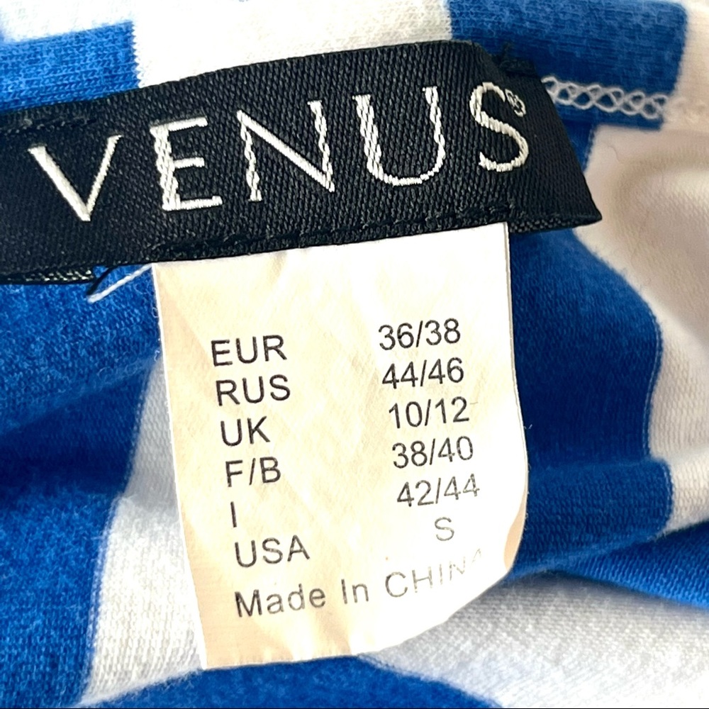 VENUS Striped Deep-V Romper Swim Cover Up—SZ. Small - Picture 8 of 12